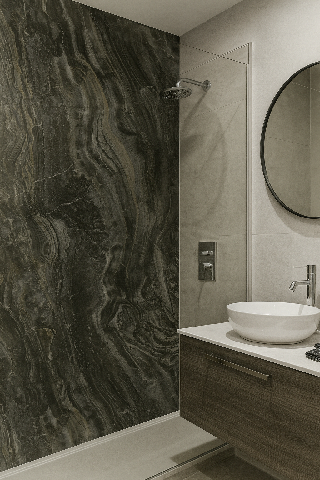 NATUURSTEEN PANEEL: Obsidiaan - 280 x 110 cm - Afbeelding 3