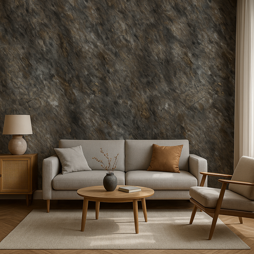 NATUURSTEEN PANEEL: Charcoal Silver - 280 x 110 cm - Afbeelding 3