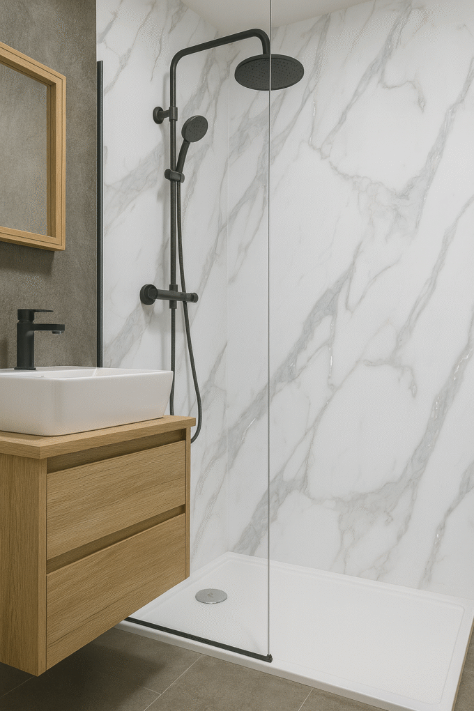 NATUURSTEEN PANEEL: Marble Silver - 280 x 110 cm - Afbeelding 3