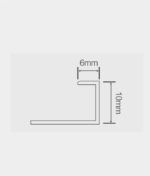 Eindprofiel – Buitenzijde – Aluminium - Afbeelding 2
