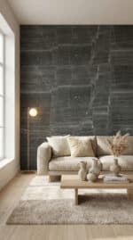 NATUURSTEEN PANEEL: Dark concreet - 280 x 110cm - Afbeelding 3