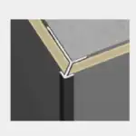 HOEK PROFIEL - BINNEN DEEL - BUITENZIJDE - ALUMINIUM