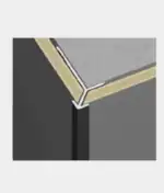 HOEK PROFIEL - BINNEN DEEL - BUITENZIJDE - ALUMINIUM