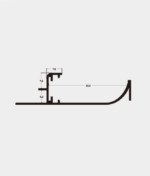 Onderplint – Buitenzijde – Aluminium – Geschikt voor LED-verlichting - Afbeelding 2