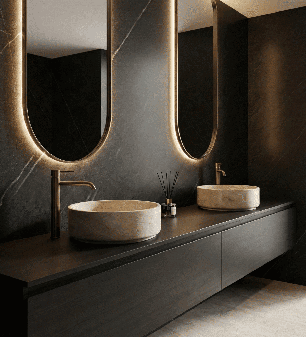 NATUURSTEEN PANEEL: Donker grijs natuur - 280 x 110cm - Afbeelding 2