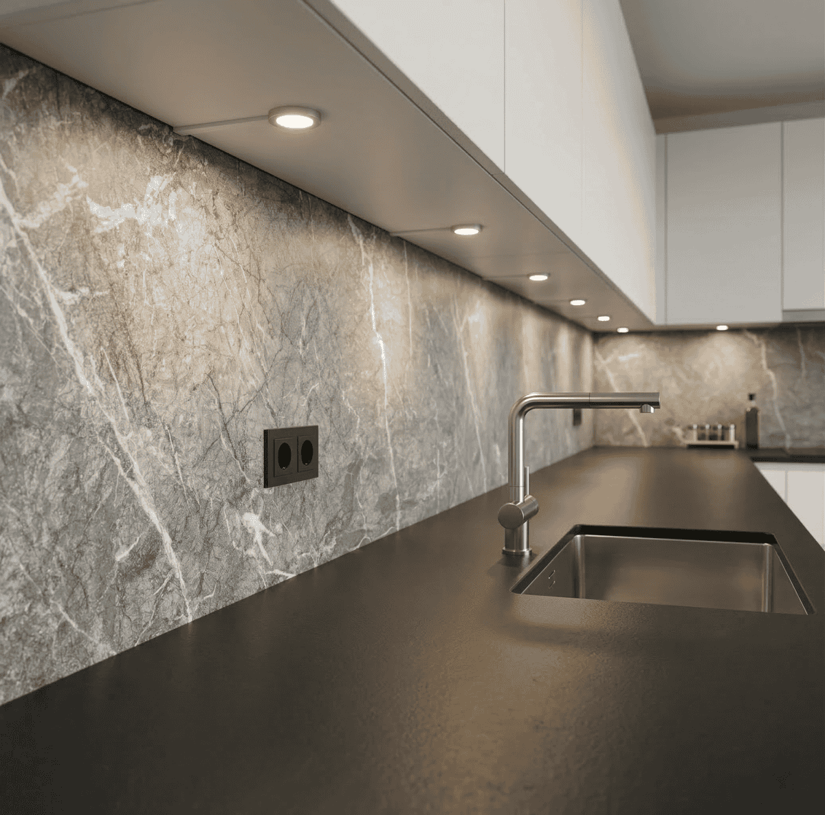 NATUURSTEEN PANEEL: Cracked grey - 280 x 110cm - Afbeelding 2