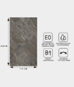 NATUURSTEEN PANEEL: Charcoal Silver - 280 x 110 cm - Afbeelding 2