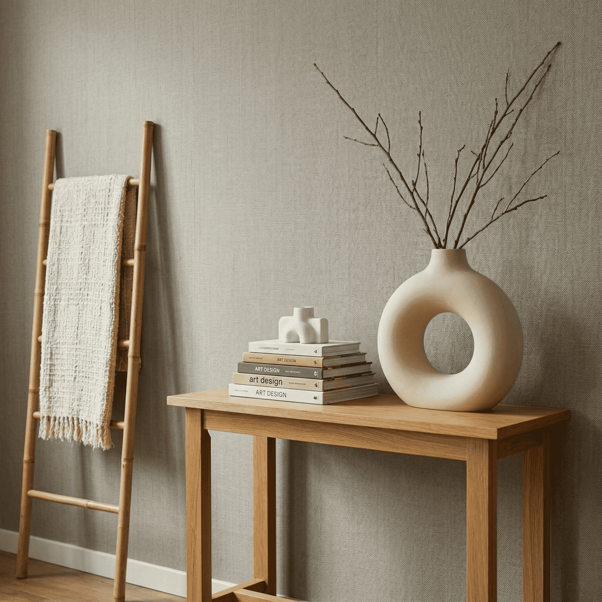 TEXTIEL PANEEL: Linnen midden grijs - 280 x 110cm - Afbeelding 2