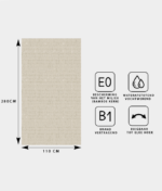 TEXTIEL PANEEL: Linnen natuur - 280 x 110cm - Afbeelding 3