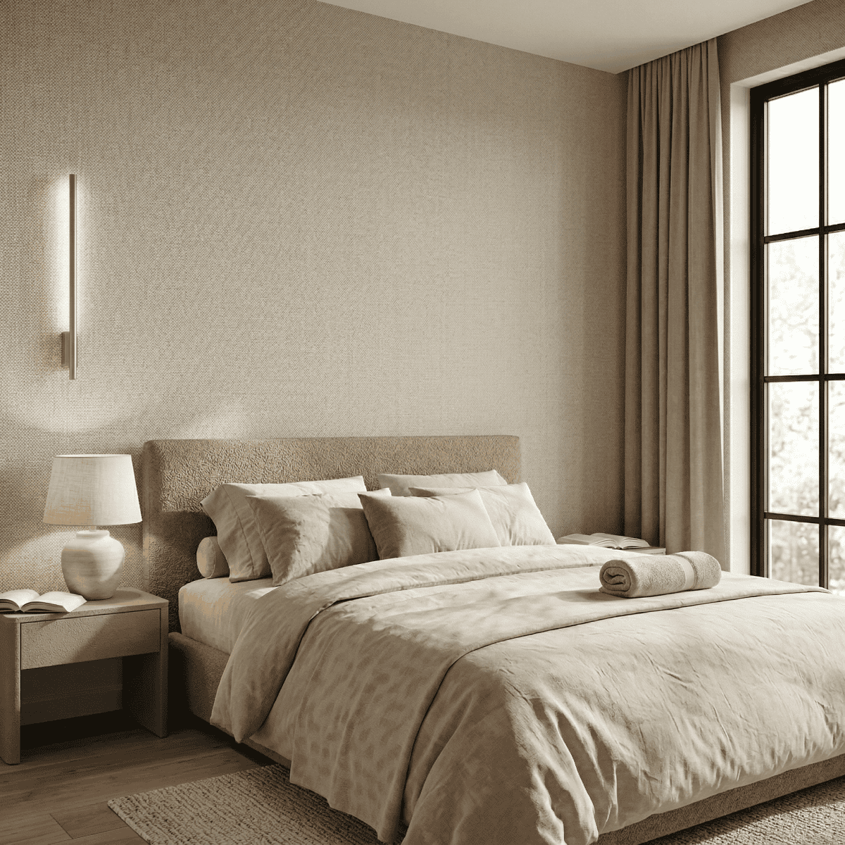 TEXTIEL PANEEL: Linnen natuur - 280 x 110cm - Afbeelding 5