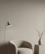 TEXTIEL PANEEL: Linnen muis grijs - 280 x 110cm - Afbeelding 2