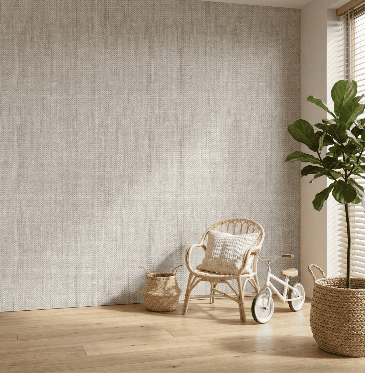 TEXTIEL PANEEL: Linnen grijs - Afbeelding 4