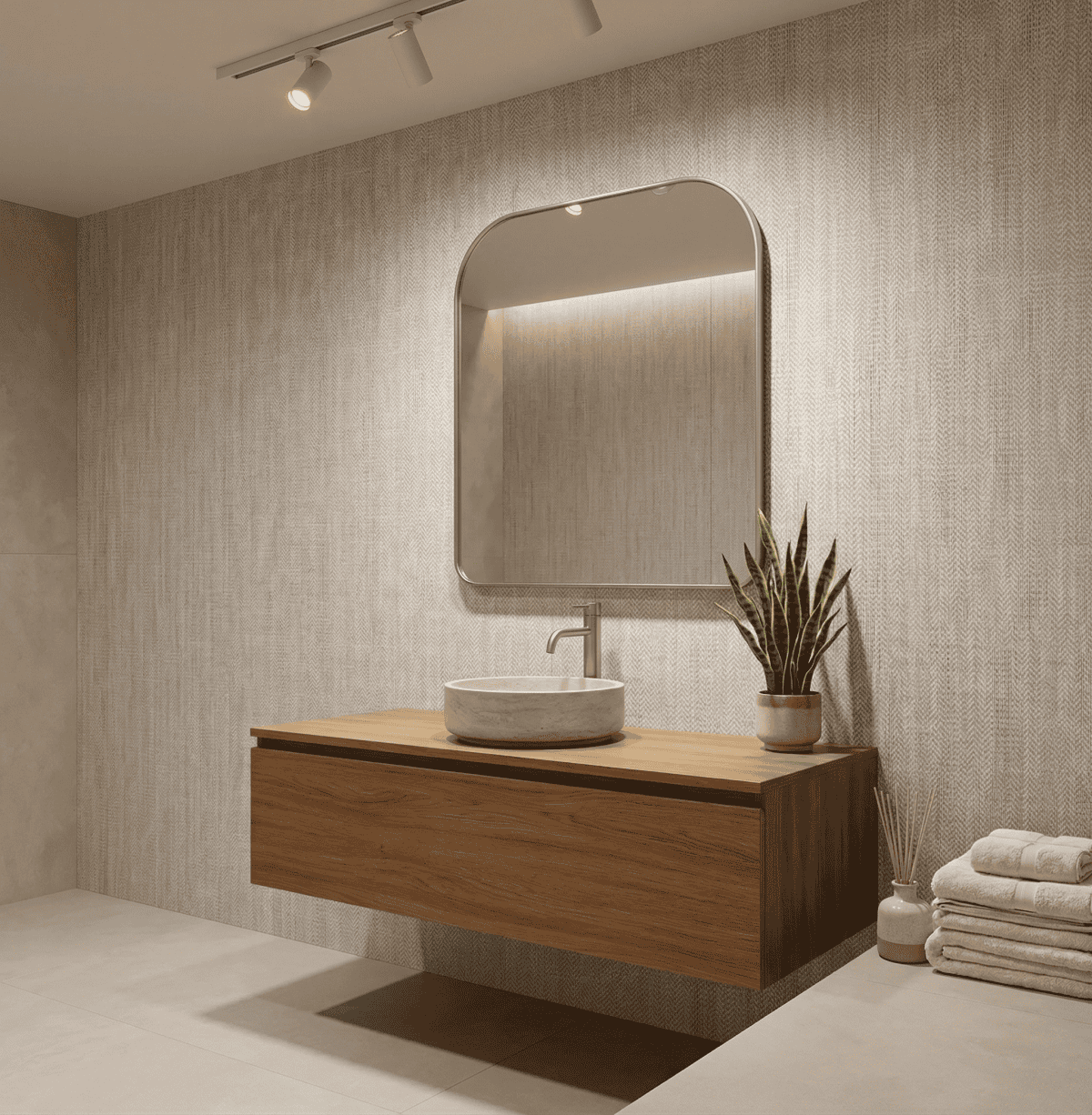 TEXTIEL PANEEL: Linnen grijs - Afbeelding 2