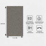 TEXTIEL PANEEL: Alabama Graphite - Afbeelding 5