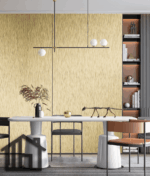 METAAL PANEEL geborsteld goud - 280 x 110cm - Afbeelding 2