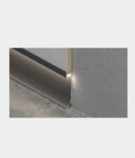 Onderplint – Buitenzijde – Aluminium – Geschikt voor LED-verlichting