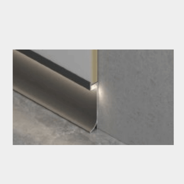 Onderplint – Buitenzijde – Aluminium – Geschikt voor LED-verlichting