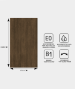 HOUT PANEEL: Eiken Donker klassiek - 280 x 110 cm - Afbeelding 6