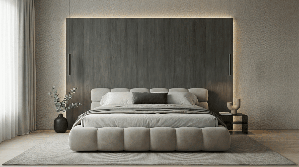 HOUT PANEEL: Eiken Dark Grey - 280 x 110 cm - Afbeelding 4