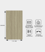 HOUT PANEEL: Eiken Light - 280 x 110 cm - Afbeelding 2