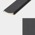 HOUT: Eiken Donker grijs  - TYPE AKU MASSIEF - L300 X B7 X D 1,5 cm