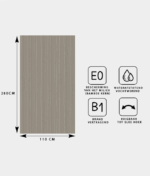 HOUT PANEEL: Essen Grey wash - 280 x 110 cm - Afbeelding 4