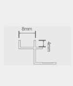 Hoekprofiel – Binnenzijde – Aluminium - Afbeelding 2