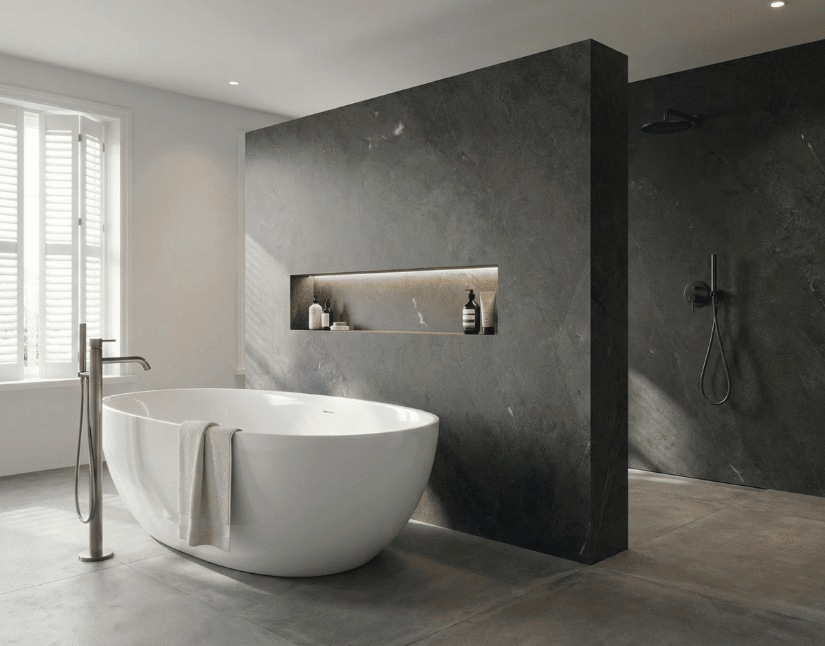 NATUURSTEEN PANEEL: Berber Grey - 280 x 110 cm - Afbeelding 2