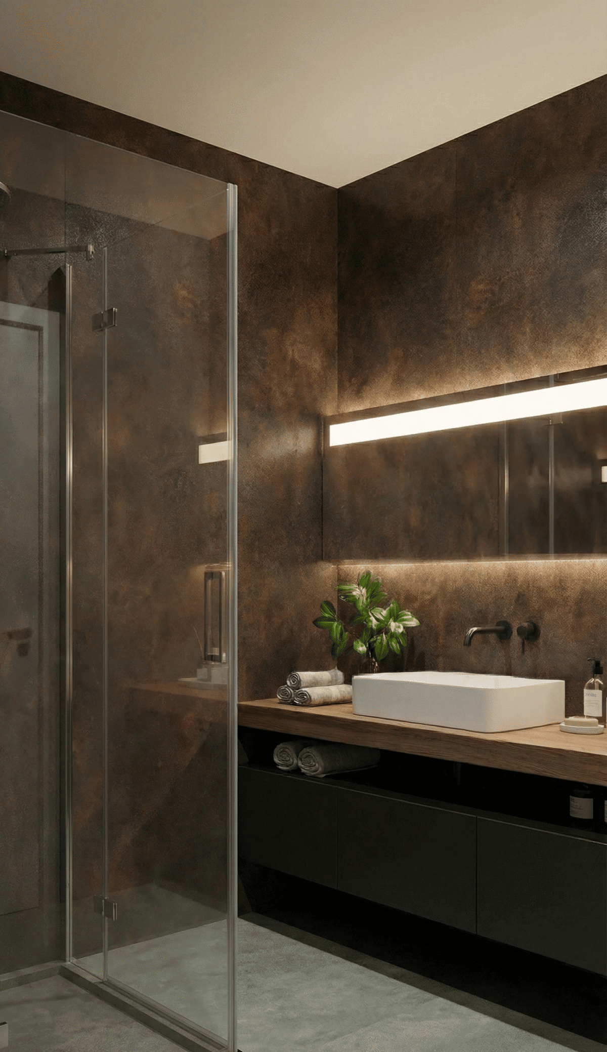 NATUURSTEEN PANEEL: Metal Rust Dark - 280 x 110 cm - Afbeelding 4