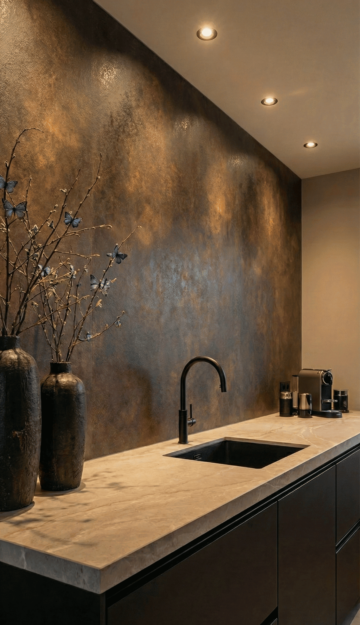 NATUURSTEEN PANEEL: Metal Rust Dark - 280 x 110 cm - Afbeelding 2