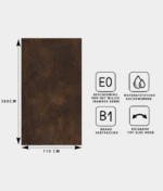 NATUURSTEEN PANEEL: Metal Rust Dark - 280 x 110 cm - Afbeelding 2