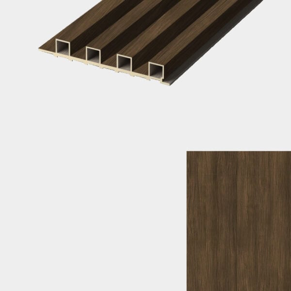 LATTEN PANEEL: Eiken Donker klassiek - L 300X B 17X H2,35 cm