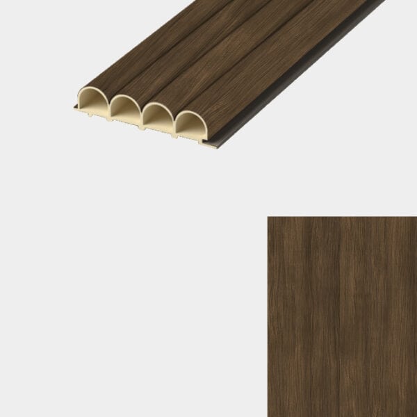 LATTEN PANEEL: Eiken Donker klassiek - L300 X B10 X H1,95 cm