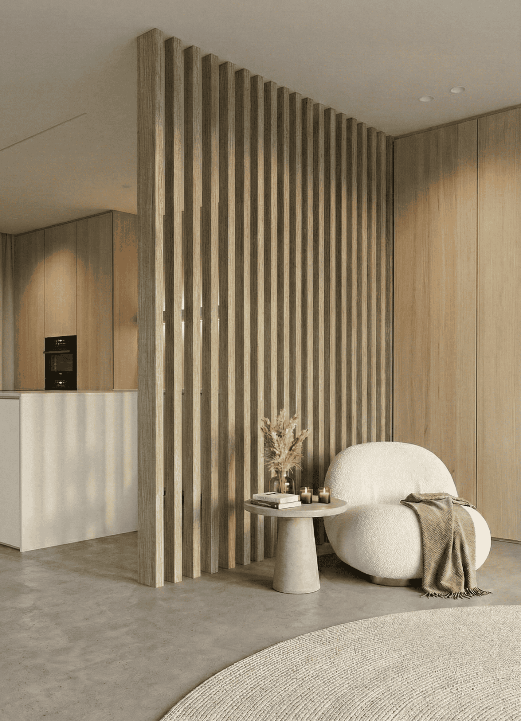 8032-R ROOM DIVIDER : Eiken Light - Afbeelding 1