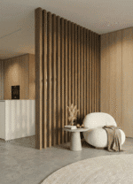 ROOM DIVIDER: Walnoot light