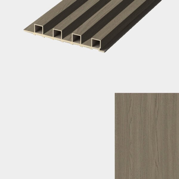 LATTEN PANEEL: Essen Dark Grey wash - L 300X B 17X H2,35 cm