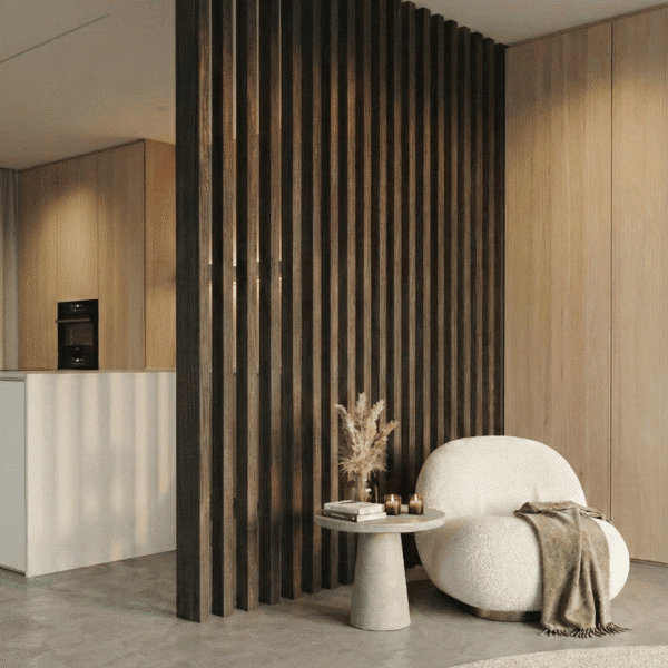 ROOM DIVIDER: Walnoot Dark Brown